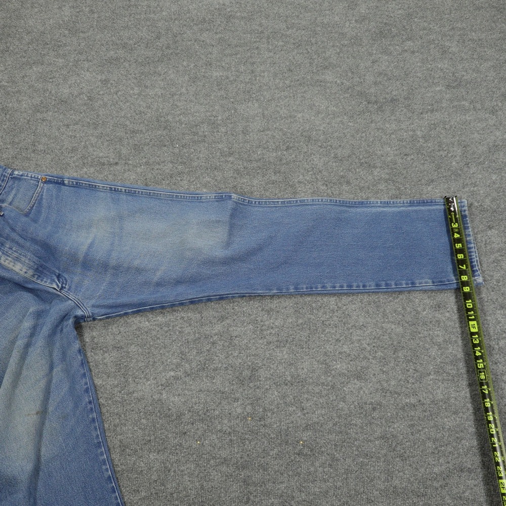 Wrangler Jeans Men 40x34 Blue Straight Leg Cowboy Cut Denim Workwear Regular Fit - Picture 8 of 9